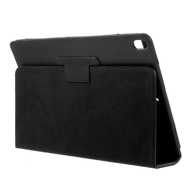 Litchi Skin Auto-wake/sleep Stand Protective Leather Cover for iPad Air 10.5 (2019) / Pro 10.5 (2017) - Black-4