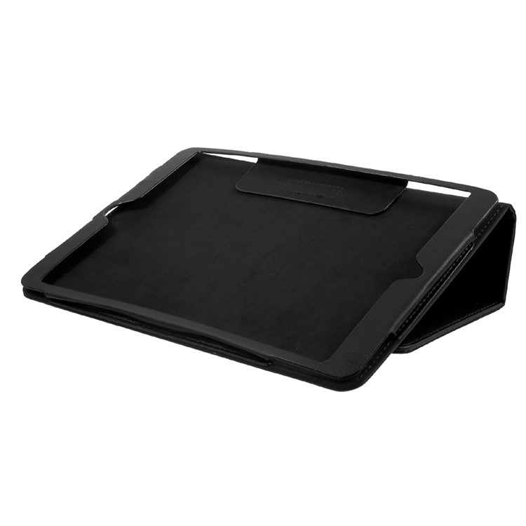 Litchi Skin Auto-wake/sleep Stand Protective Leather Cover for iPad Air 10.5 (2019) / Pro 10.5 (2017) - Black-5