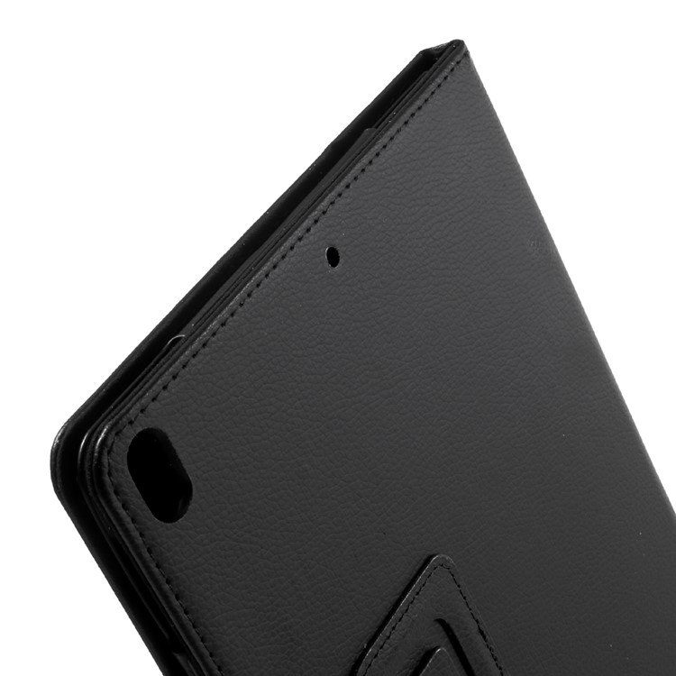Litchi Skin Auto-wake/sleep Stand Protective Leather Cover for iPad Air 10.5 (2019) / Pro 10.5 (2017) - Black-7