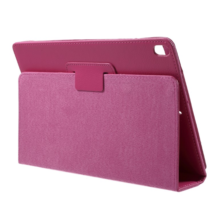 litchi texture auto-Wake/Sleep stand protecteur de cuir Shell pour iPad Pro 10,5(2017) - Rose-4
