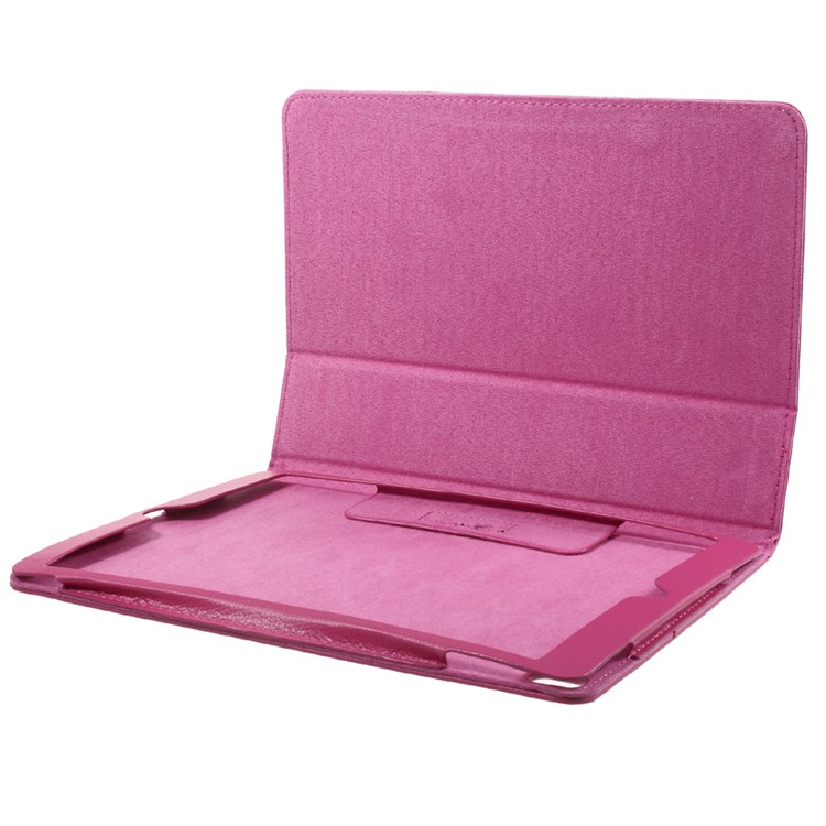 litchi texture auto-Wake/Sleep stand protecteur de cuir Shell pour iPad Pro 10,5(2017) - Rose-6