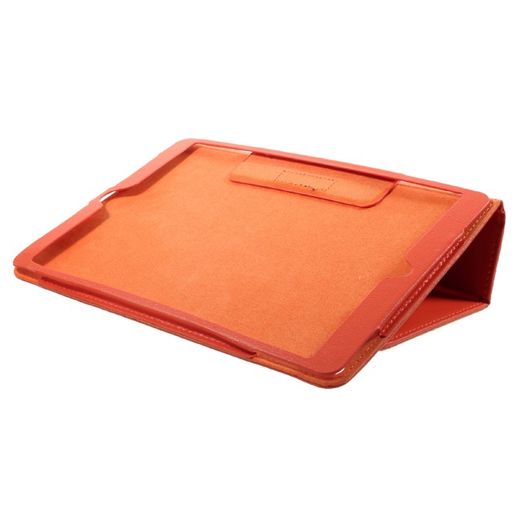 Litchi Texture Auto-wake/sleep Stand Protective Leather Cover for iPad Air 10.5 (2019) / Pro 10.5 (2017) - Orange-5