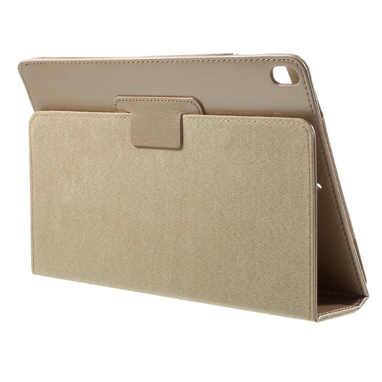 Litchi Texture Auto-wake/sleep Stand Protective Flip Leather Cover for iPad Air 10.5 (2019) / Pro 10.5 (2017) - Gold-4