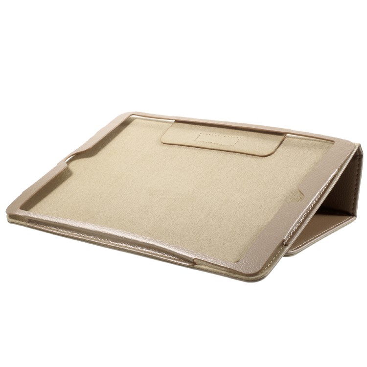 Litchi Texture Auto-wake/sleep Stand Protective Flip Leather Cover for iPad Air 10.5 (2019) / Pro 10.5 (2017) - Gold-5