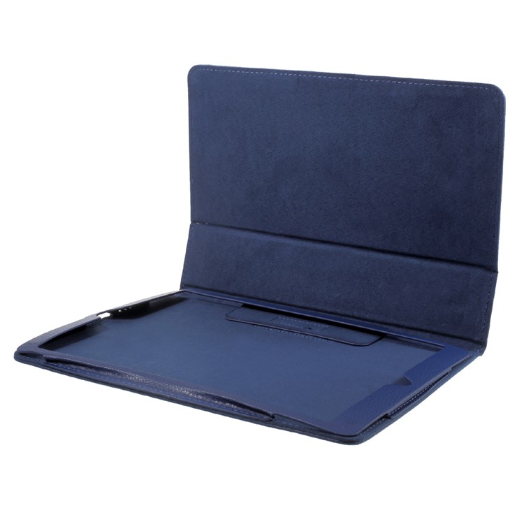 Litchi Texture Intelligent-wake/sleep Stand Protective Leather Cover for iPad Air 10.5 (2019) / Pro 10.5 (2017) - Dark Blue-6
