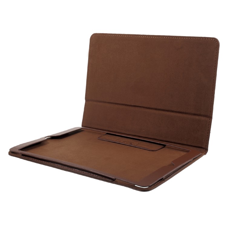 Folio Litchi Texture Auto-wake/sleep Stand Protective Leather Case for iPad Air 10.5 (2019) / Pro 10.5 (2017) - Brown-6