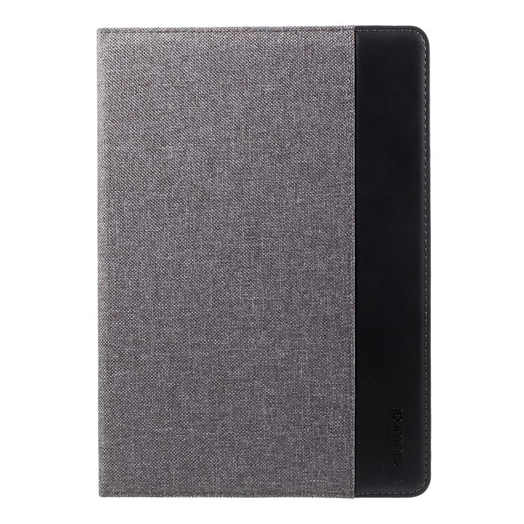 MUTURAL Contrast Color PU Leather Tablet Case with Stand for iPad 9.7 (2017) / iPad Pro 9.7 / Air 2 / Air - Dark Grey-2