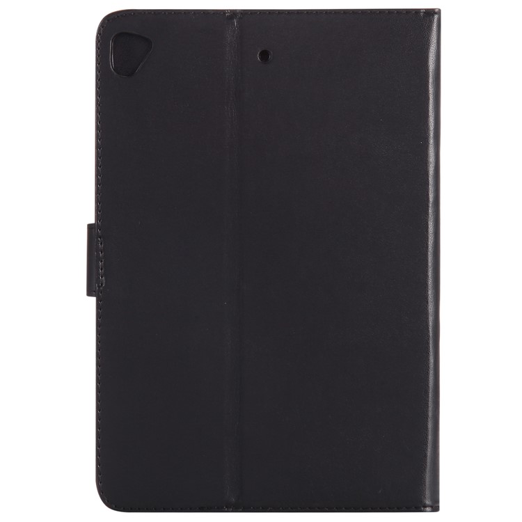 Auto-wake/sleep Glitter Imprinted Butterfly Flower Wallet Leather Case with Stand for iPad mini 5 - Black-2