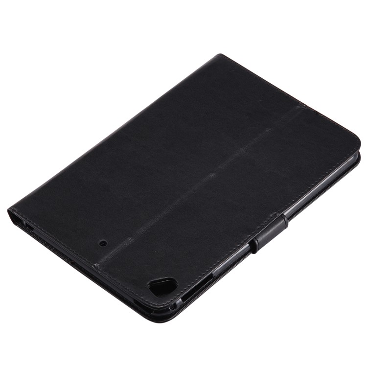 Auto-wake/sleep Glitter Imprinted Butterfly Flower Wallet Leather Case with Stand for iPad mini 5 - Black-5