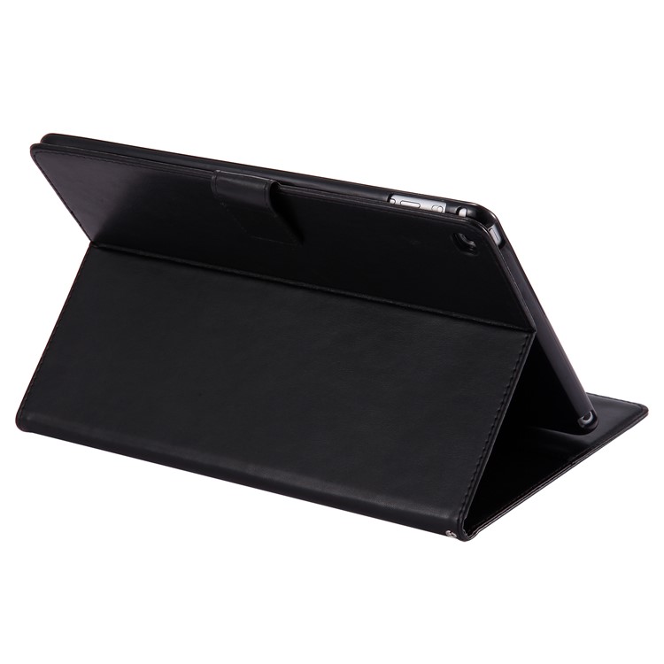 Auto-wake/sleep Glitter Imprinted Butterfly Flower Wallet Leather Case with Stand for iPad Air 2 - Black-5