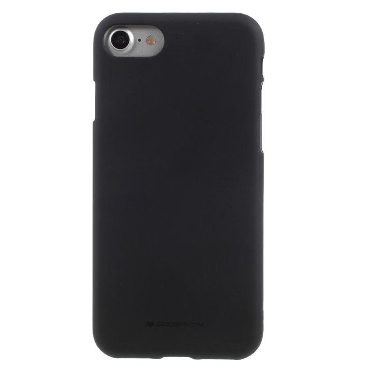 MERCURY GOOSPERY Matte Anti-fingerprint TPU Phone Case for iPhone 8 / 7 4.7 inch - Black-2