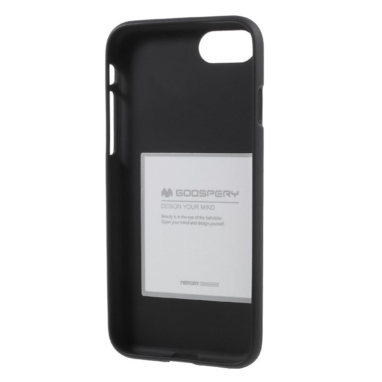 MERCURY GOOSPERY Matte Anti-fingerprint TPU Phone Case for iPhone 8 / 7 4.7 inch - Black-5