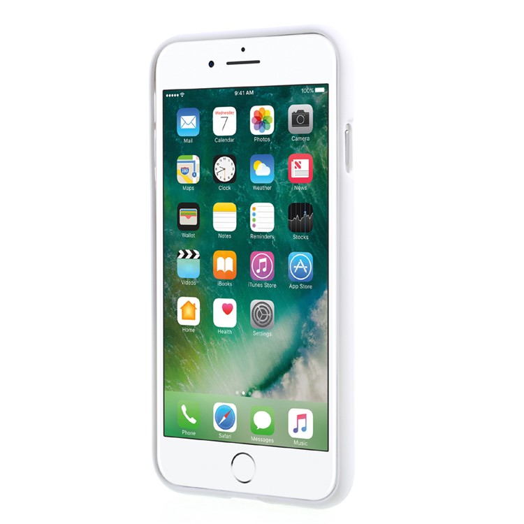 MERCURY GOOSPERY Matte Anti-fingerprint TPU Mobile Cover for iPhone 8 / 7 4.7 inch - White-3