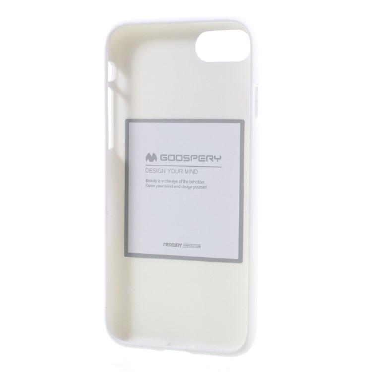 MERCURY GOOSPERY Matte Anti-fingerprint TPU Mobile Cover for iPhone 8 / 7 4.7 inch - White-4