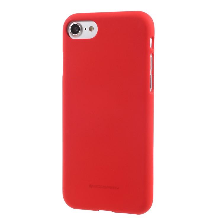 MERCURY GOOSPERY Matte Soft TPU Back Cover for iPhone 8 / 7 4.7 inch - Red-2