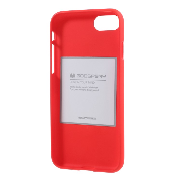 MERCURY GOOSPERY Matte Soft TPU Back Cover for iPhone 8 / 7 4.7 inch - Red-4