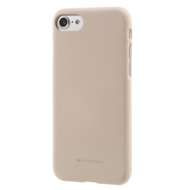 MERCURY GOOSPERY Matte Anti-scratch TPU Phone Case for iPhone 8 / 7 4.7 inch - Beige-2