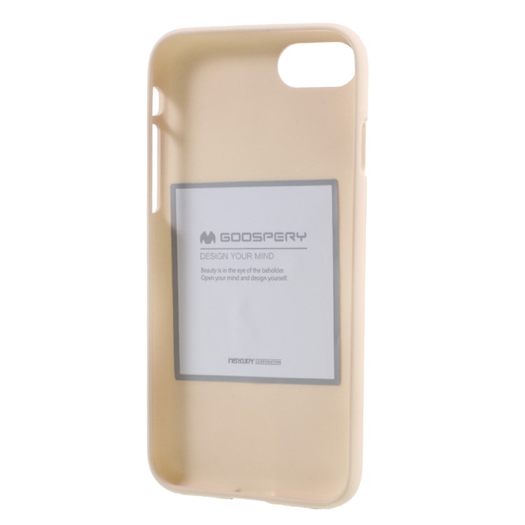 MERCURY GOOSPERY Matte Anti-scratch TPU Phone Case for iPhone 8 / 7 4.7 inch - Beige-4