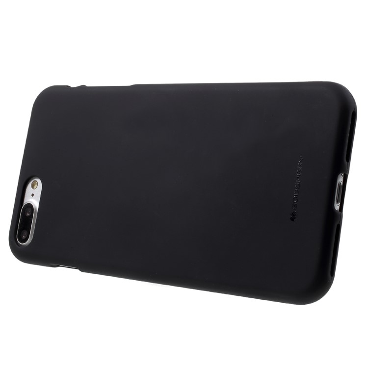 MERCURY GOOSPERY Matte Anti-capa de telefone TPU Phoneprint para iPhone 8 Plus / 7 Plus 5.5 inch - negro-3