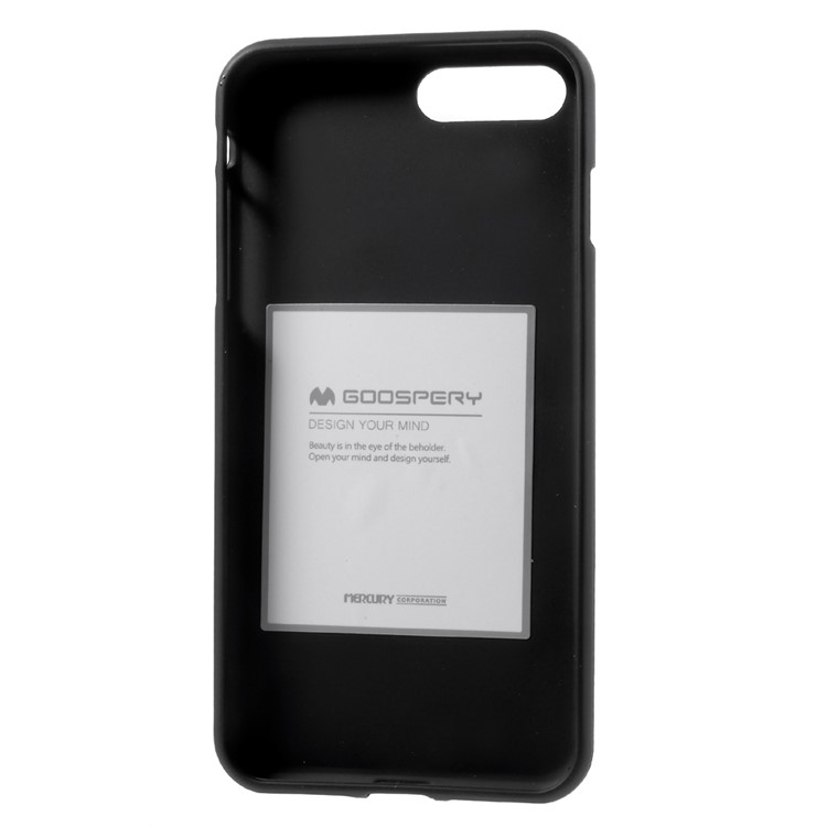 MERCURY GOOSPERY Matte Anti-capa de telefone TPU Phoneprint para iPhone 8 Plus / 7 Plus 5.5 inch - negro-7