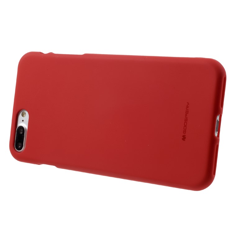 Cubierta De Teléfono OMU Anti-huellas Dactilares MERCURY GOOSPERY Para El IPhone 8 Plus / 7 Más 5.5 Pulgadas - Rojo-4
