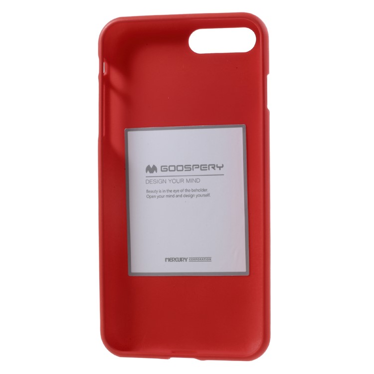 Cubierta De Teléfono OMU Anti-huellas Dactilares MERCURY GOOSPERY Para El IPhone 8 Plus / 7 Más 5.5 Pulgadas - Rojo-6