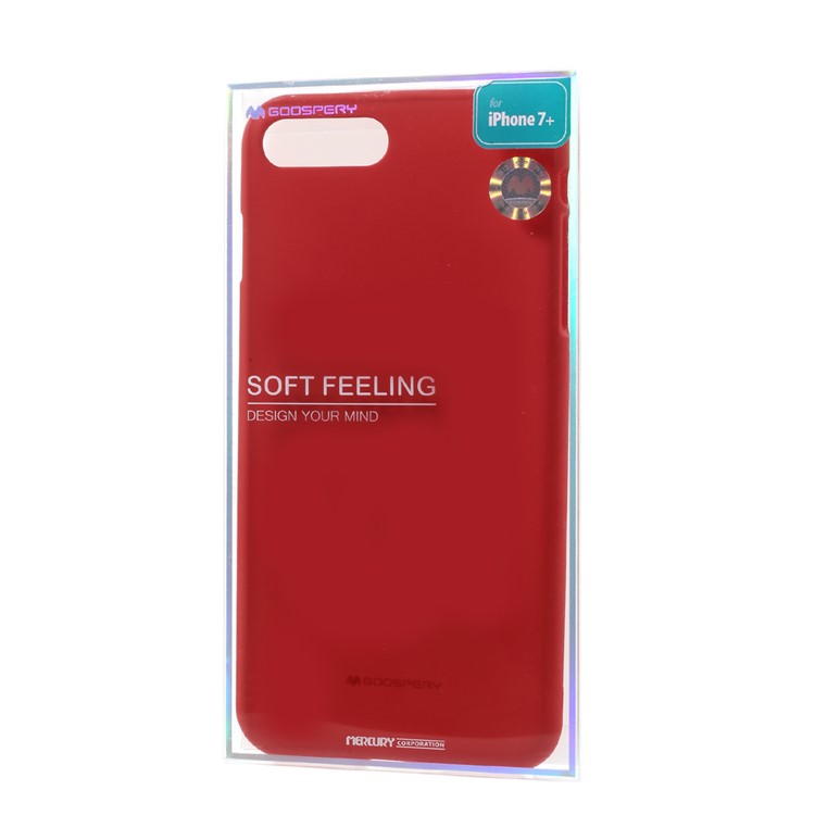Cubierta De Teléfono OMU Anti-huellas Dactilares MERCURY GOOSPERY Para El IPhone 8 Plus / 7 Más 5.5 Pulgadas - Rojo-7