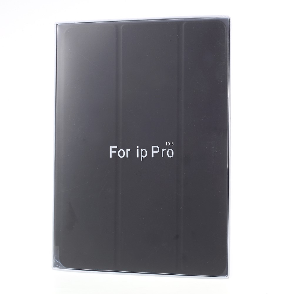 For iPad Air 10.5 (2019) / Pro 10.5 (2017) Auto Wake and Sleep Tri-fold Stand Protective Leather Tablet Cover - Black-10