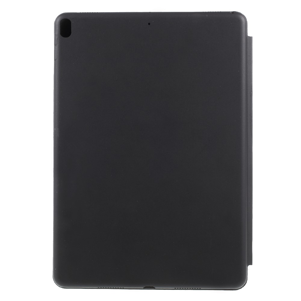 For iPad Air 10.5 (2019) / Pro 10.5 (2017) Auto Wake and Sleep Tri-fold Stand Protective Leather Tablet Cover - Black-2