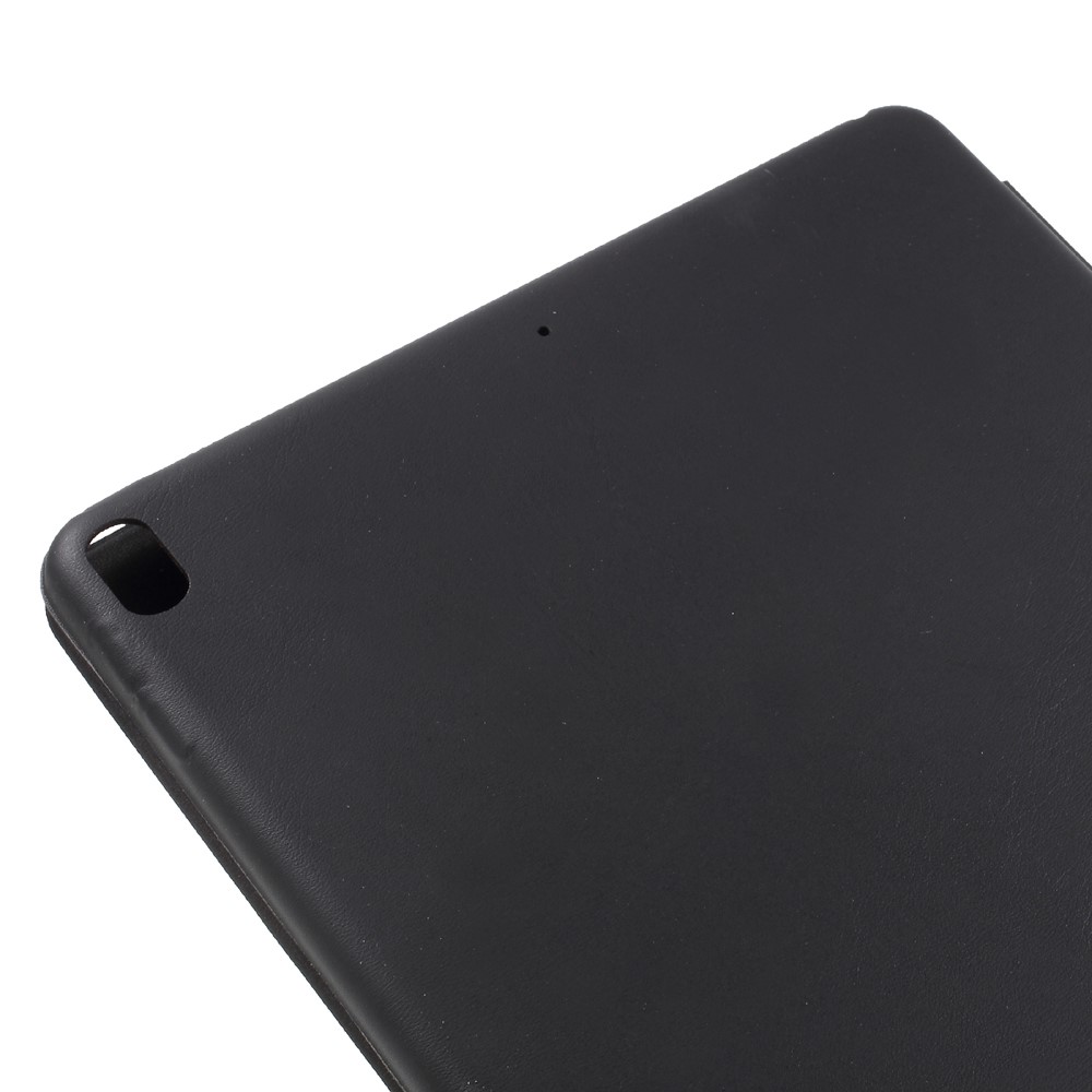 For iPad Air 10.5 (2019) / Pro 10.5 (2017) Auto Wake and Sleep Tri-fold Stand Protective Leather Tablet Cover - Black-5