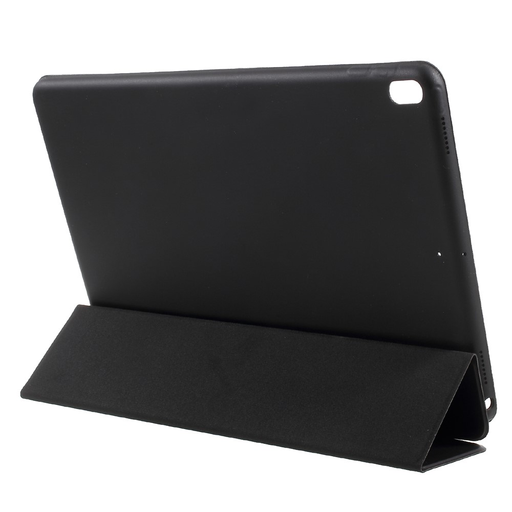 For iPad Air 10.5 (2019) / Pro 10.5 (2017) Auto Wake and Sleep Tri-fold Stand Protective Leather Tablet Cover - Black-6