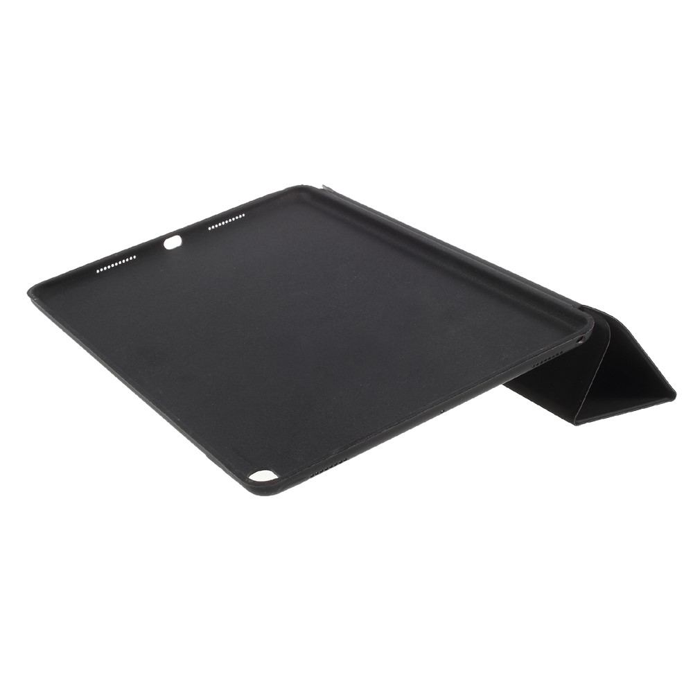 For iPad Air 10.5 (2019) / Pro 10.5 (2017) Auto Wake and Sleep Tri-fold Stand Protective Leather Tablet Cover - Black-8
