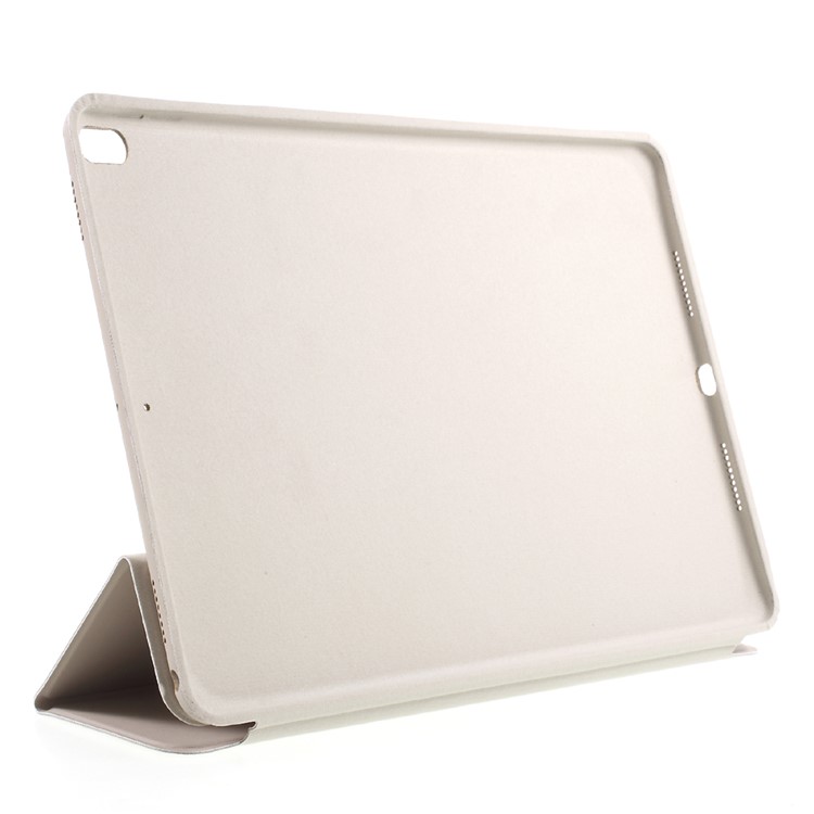 Tri-fold Smart Stand Protective Leather Tablet Shell for iPad Air 10.5 (2019) / Pro 10.5 (2017) - White-5