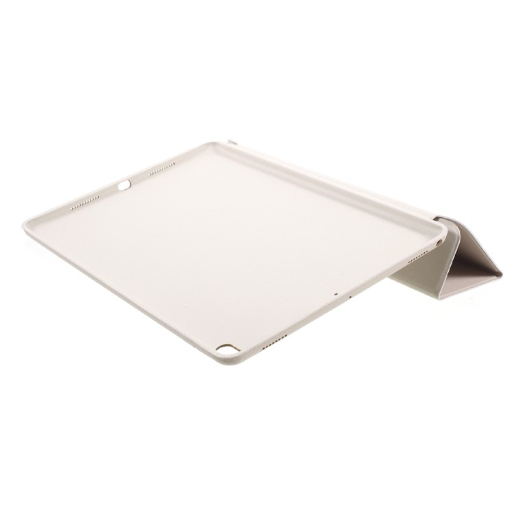 Tri-fold Smart Stand Protective Leather Tablet Shell for iPad Air 10.5 (2019) / Pro 10.5 (2017) - White-6
