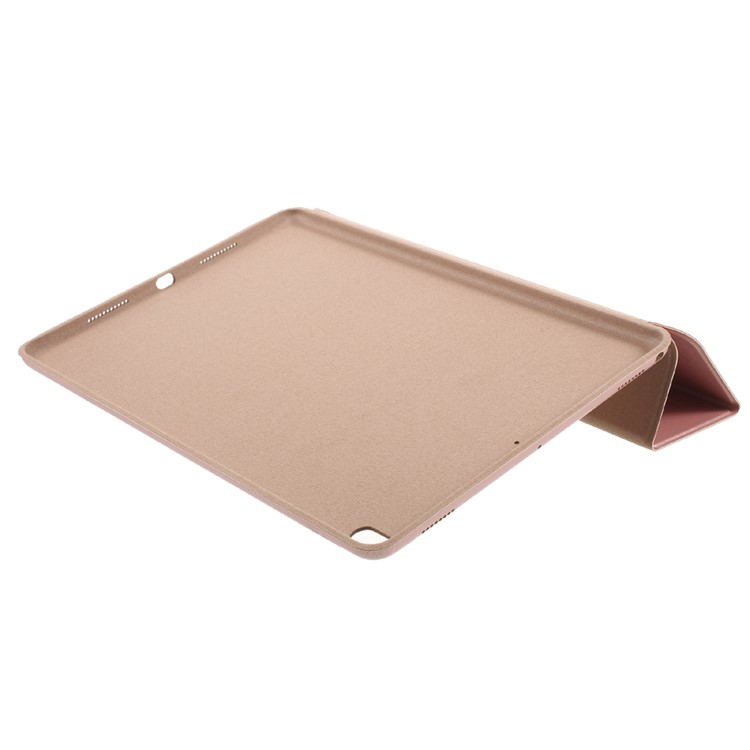 For iPad Air 10.5 (2019) / Pro 10.5 (2017) Smart Tri-fold Stand Leather Protective Tablet Case - Rose Gold-5