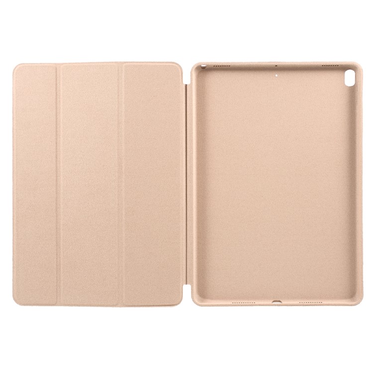 For iPad Air 10.5 (2019) / Pro 10.5 (2017) Smart Tri-fold Stand Leather Protective Tablet Case - Rose Gold-6