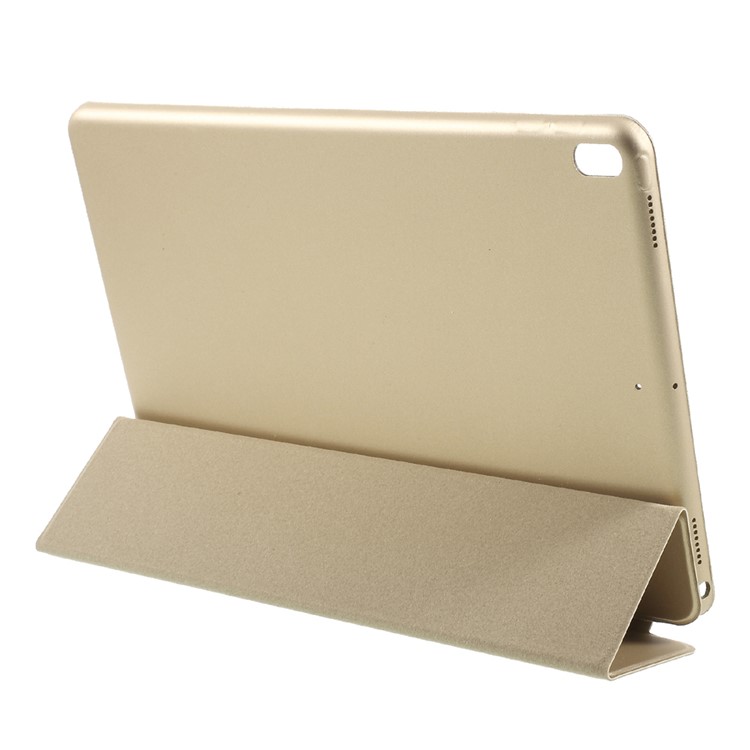 Auto Wake and Sleep Tri-fold Stand Protective Leather Tablet Cover Case for iPad Air 10.5 (2019) / Pro 10.5 (2017) - Gold-4