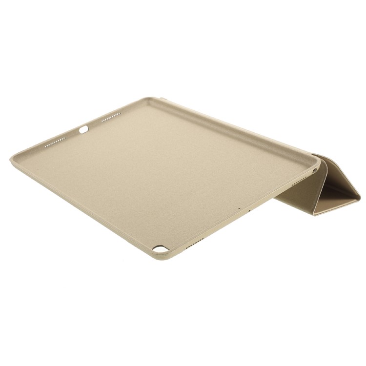 Auto Wake and Sleep Tri-fold Stand Protective Leather Tablet Cover Case for iPad Air 10.5 (2019) / Pro 10.5 (2017) - Gold-5