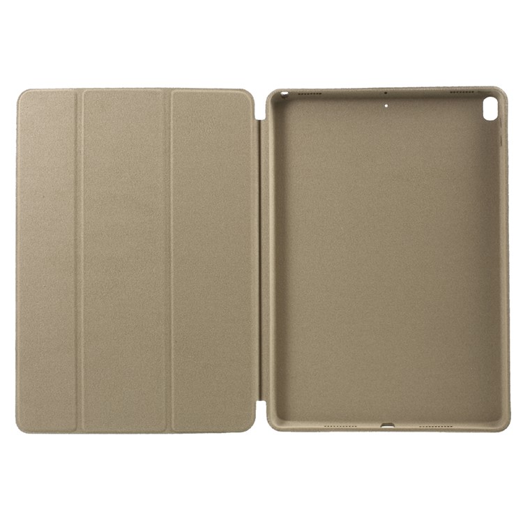 Auto Wake and Sleep Tri-fold Stand Protective Leather Tablet Cover Case for iPad Air 10.5 (2019) / Pro 10.5 (2017) - Gold-6