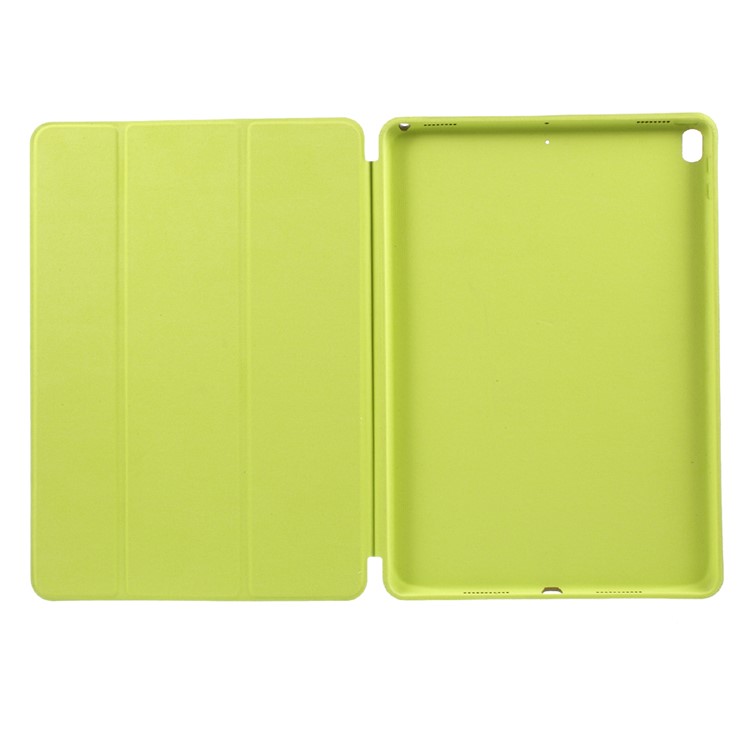 Smart Tri-fold Stand Protective Leather Tablet Case Shell for iPad Air 10.5 (2019) / Pro 10.5 (2017) - Green-6