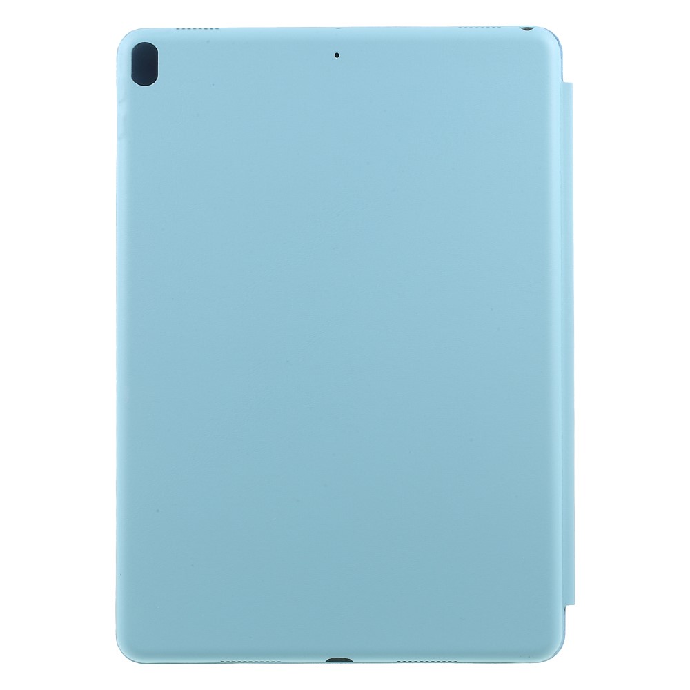 tri-Piega la cinghia di vibrazione del ridurre in pani del cuoio protettivo della protezione di sveglia automatica e di riposo per iPad pro 10.5(2017) - Bambina blu-2