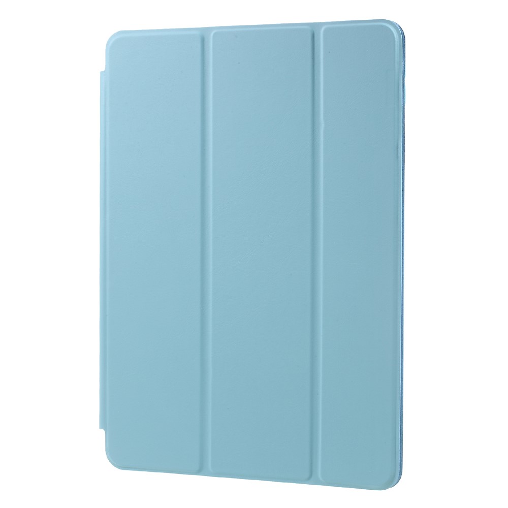 tri-Piega la cinghia di vibrazione del ridurre in pani del cuoio protettivo della protezione di sveglia automatica e di riposo per iPad pro 10.5(2017) - Bambina blu-3