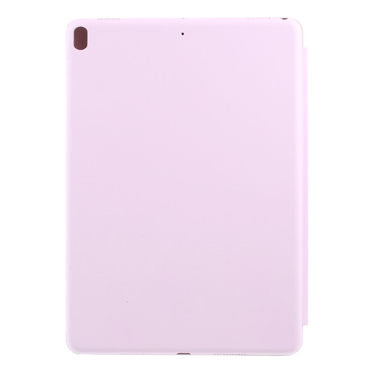 For iPad Air 10.5 (2019) / Pro 10.5 (2017) Tri-fold Auto Wake and Sleep Stand Protective Leather Tablet Folio Case - Pink-2