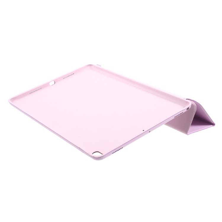 For iPad Air 10.5 (2019) / Pro 10.5 (2017) Tri-fold Auto Wake and Sleep Stand Protective Leather Tablet Folio Case - Pink-5
