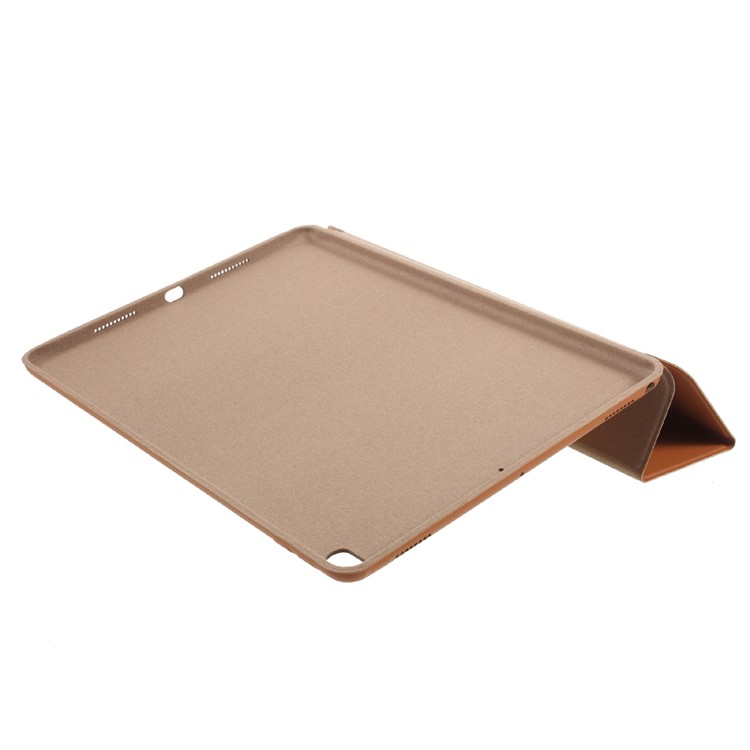 Auto Wake and Sleep Tri-fold Stand Foldable Leather Tablet Case for iPad Air 10.5 (2019) / Pro 10.5 (2017) - Brown-5