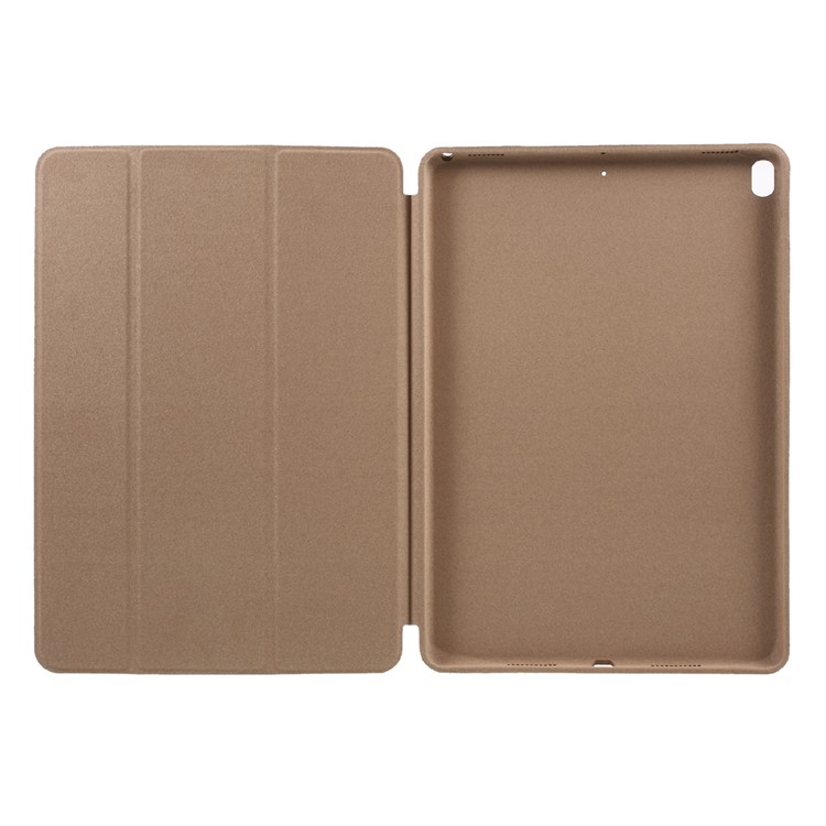 Auto Wake and Sleep Tri-fold Stand Foldable Leather Tablet Case for iPad Air 10.5 (2019) / Pro 10.5 (2017) - Brown-6