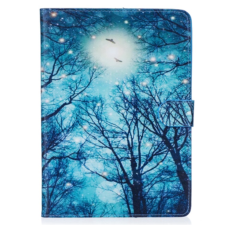 Pattern Printing Stand Leather Wallet Case for iPad 9.7 (2017) - Starry Night-1