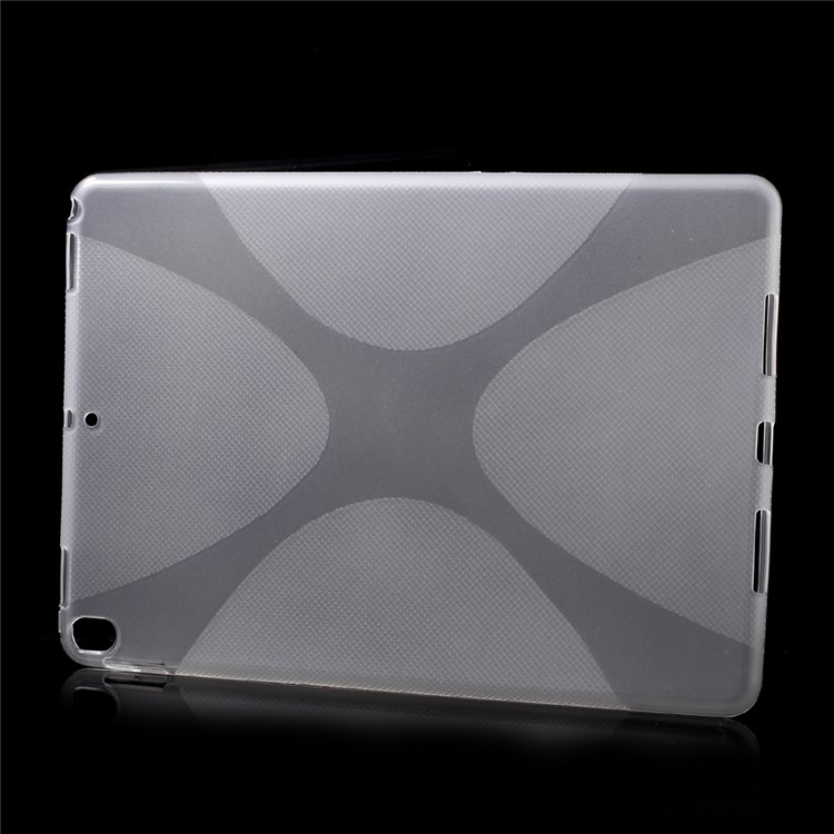 X Shape Gel TPU Mobile Phone Cover for iPad Pro 10.5 (2017) - Transparent-2