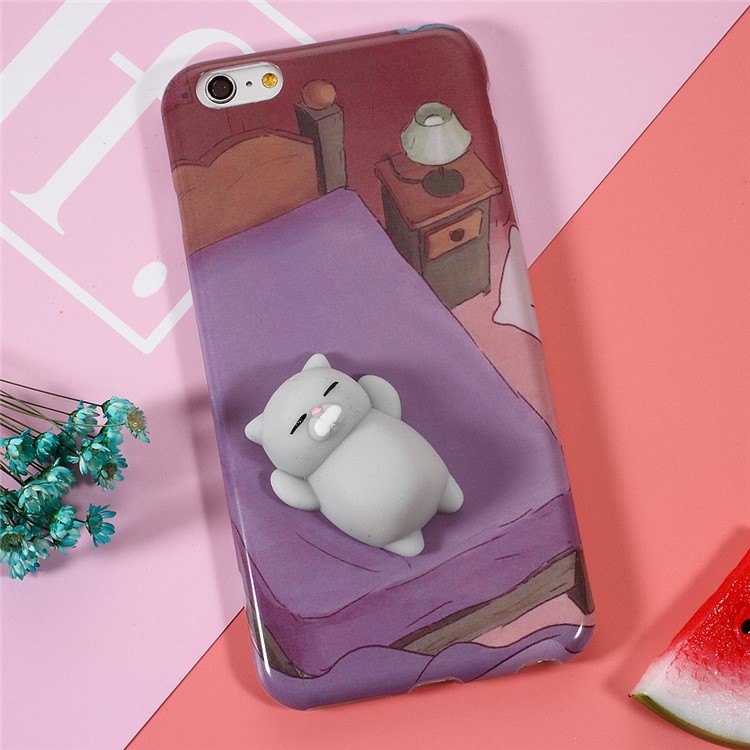 Squishy Pinch 3D Soft Silicone Bear Squishy TPU Case for iPhone 6s Plus / 6 Plus-1