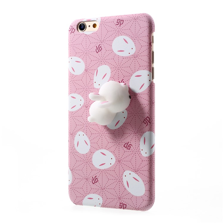 Squishy 3D Soft Silicone Rabbit Hard PC Shell for iPhone 6s 6-2